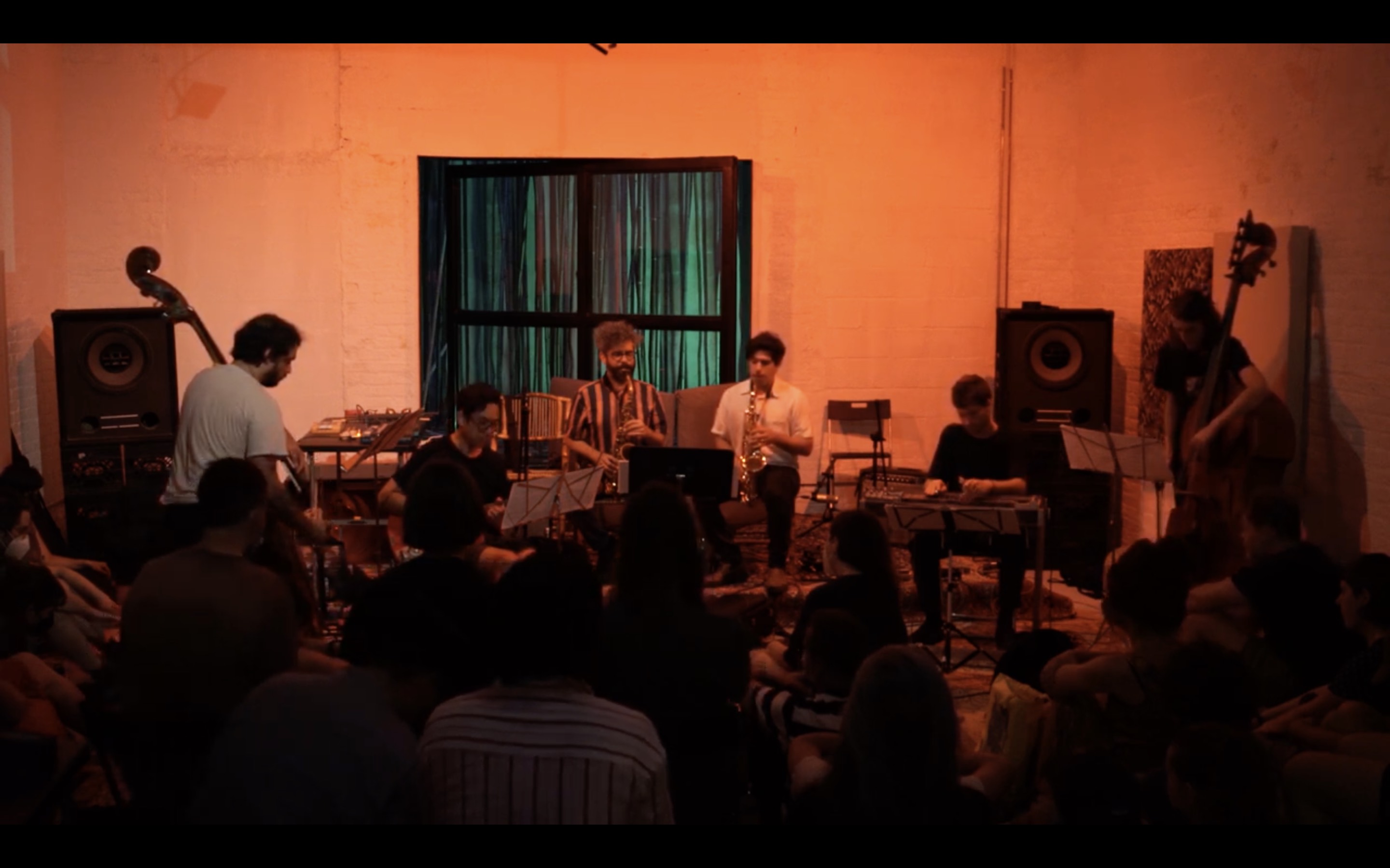 musical performance of In Flux by Andrew Bernstein at Shift411 in Brooklyn, NY July 2022